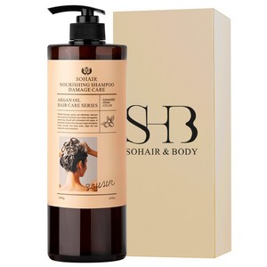 쏘헤어 너리싱 아르간 탈모 샴푸 데미지케어 대용량, 1kg, 1개