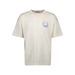 디올 캣 자수 크루 넥 티셔츠