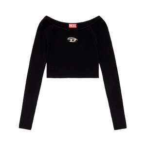 디젤 M-베라-LS 니트 탑, 블랙계열, Standard L