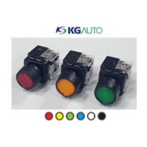 케이지오토 조광형 누름버튼스위치 22파이 KGX-NMD21 KGX-NMV21 자기복귀, KGX-NMV2(110/220V a.c), 적색, 1개