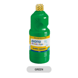 지오토 템페라물감 스쿨페인트 1000ml 대용량, GREEN