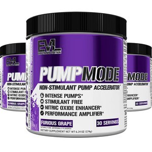 EVLUTIONNUTRITION 펌프모드, 174g, 3개