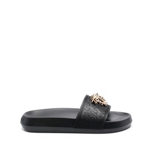베르사체 팔라초 메두사 장식 슬라이더 샌들, Italy 40(KR 270), 블랙계열