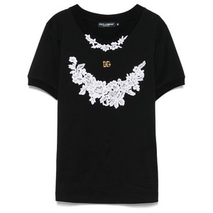 돌체앤가바나 DNA 레이스 디테일 셔츠, 블랙계열, Italy 44(KR 66)