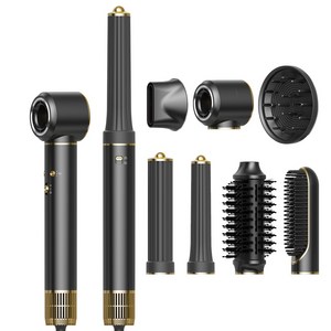 RichMagic 7in1 올인원 멀티 헤어 스타일러 BLDC 음이온 고속 드라이기 12가지 모드 가정용 자동 고데기 & 스트레이트너