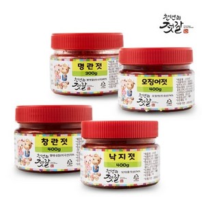 천년의젓갈협동조합 젓갈세트 낙지 명란 창란 오징어 4종 명란젓, 1개, 1.5kg