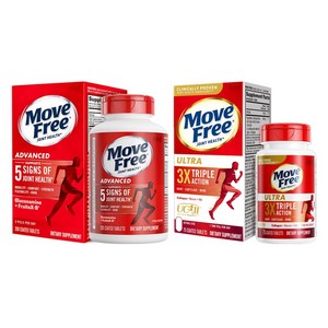 쉬프 무브프리 어드밴스드 조인트 헬스 글루코사민 & 콘드로이틴 & 프루트X-B 타블렛 200정 + 조인트 헬스 울트라 타입 2 콜라겐 & 붕소 HA 코팅 타블렛 75정