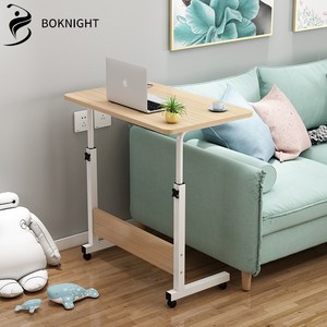 복나이트 사이드테이블 쇼파테이블가구 높이조절책상, 80*40cm, 호두 색