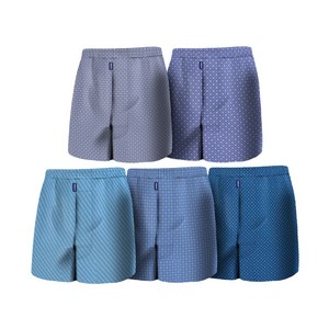 BYC 남자 부드러운 순면 데일리 트렁크팬티 5종세트