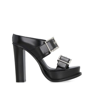 알렉산더맥퀸 가죽 플랫폼 뮬 120mm