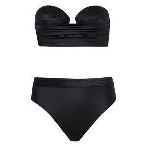 발망 주름 비키니 세트, 블랙계열, France 36(KR 55)