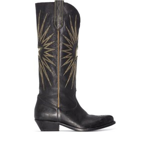 골든 구스 위시 스타 미디 부츠, Italy 38(KR 250), 블랙계열+골드계열