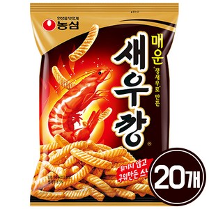 새우깡 매운새우깡, 90g, 20개