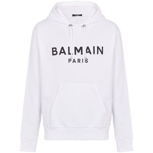 발망 로고 프린트 긴소매 후디, 화이트계열, Standard XS(KR 100)