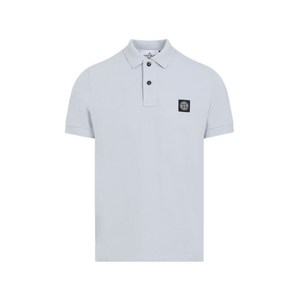 스톤 아일랜드 로고 패치 폴로 셔츠, 블루계열, Standard M(KR 95)