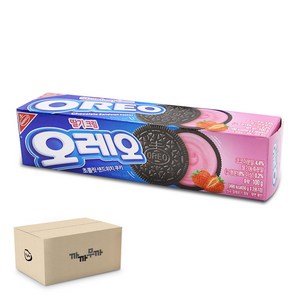 오레오 초콜릿 샌드위치 쿠키 딸기크림, 100g, 24개