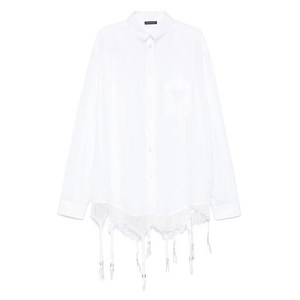 발렌시아가 lace-trim shirt