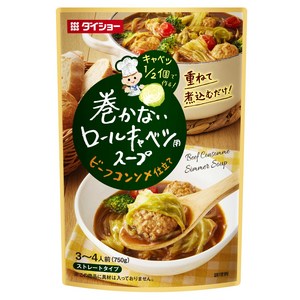 다이쇼 말지 않는 양배추롤용 수프 비프 콘소메 맛 스트레이트 타입, 750g, 1개