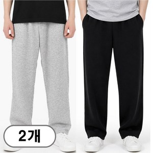 차쿠 1+1(2세트) 남여공용 트레이닝복팬츠 조거팬츠 일자 와이드 추리닝 슬랙스팬츠 작업바지 편의점바지 빅사이즈