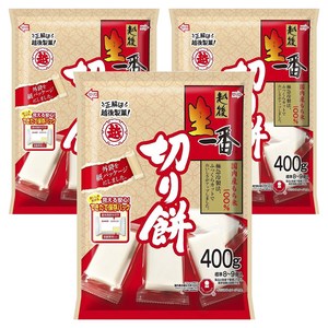 일본 에치고 키리모찌 구워먹는떡 찹쌀떡 절떡 400g 3팩, 400g, 3개