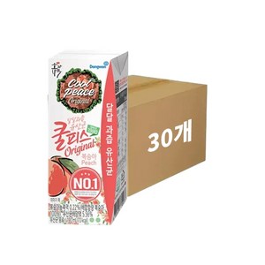 소와나무 쿨피스 복숭아, 190ml, 30개