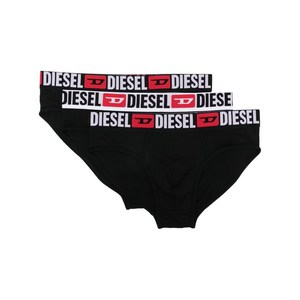 디젤 UMBR-안드레 로고 밴드 브리프 3팩 세트, 블랙계열, Standard L