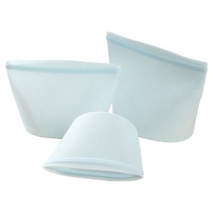 Tiger Pavilion 다용도 실리콘 지퍼백 3종 세트 500ml + 1000ml 1500ml