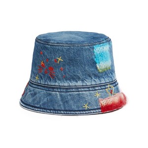 마르니 스타 자수 데님 버킷 햇