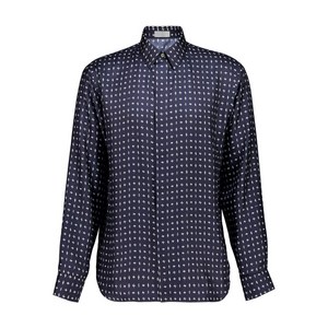 디올 프린트 실크 셔츠