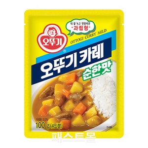 오뚜기 카레 과립형 순한맛, 100g, 1개