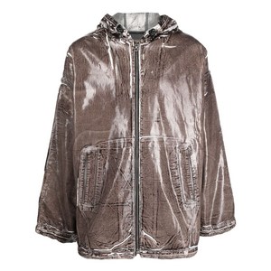 디젤 코트 데님 재킷, 브라운계열, Standard M