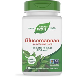 네이쳐스웨이 글루코만난 콘작 루트 665mg 베지테리안 캡슐, 100정, 1개