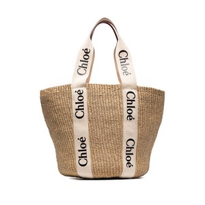 끌로에 우디 라지 바스켓 토트 백