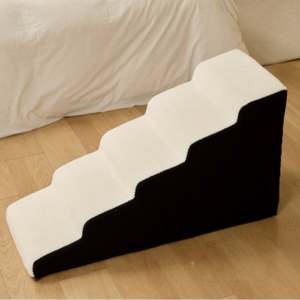 인디우스 반려동물 논슬립 침대 계단 5단 50cm 6단 60cm, 5단 아이보리