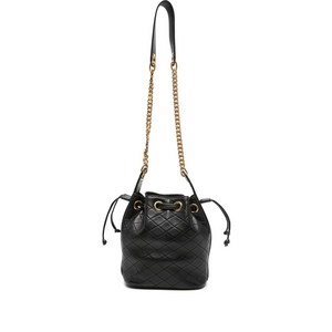 생로랑 카상드르 다이아몬드 패턴 버킷 백