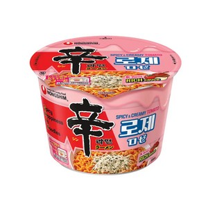 신라면 로제 큰사발면 108g, 16개