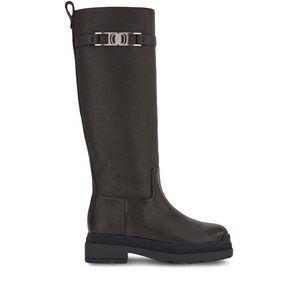 페라가모 바라 체인 디테일 부츠, US width 7C, 블랙계열