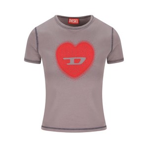 디젤 T-언큐티즈-l롱-S5 반소매 티셔츠, 그레이계열, Standard XS(KR 44)