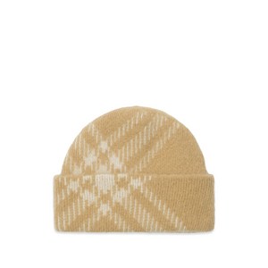 버버리 체크 패턴 비니