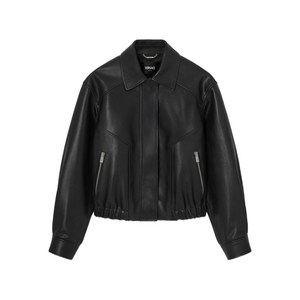 베르사체 지퍼 레더 재킷, 블랙계열, Italy 36(KR 33)