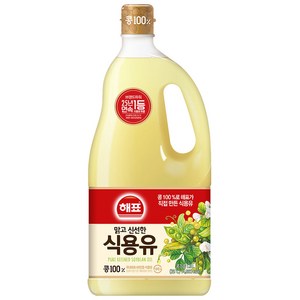 해표 콩기름 식용유, 1.8L, 6개