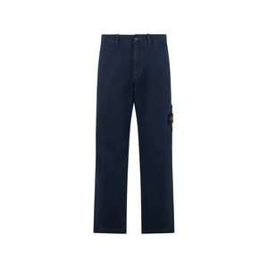 스톤 아일랜드 로고 패치 팬츠, 블루계열, Waist (in) 32(KR 88.5-90.5)
