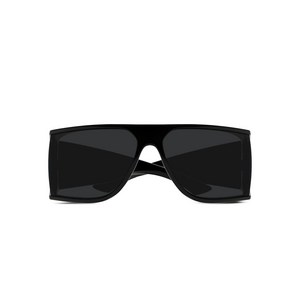 생로랑 인젝션 실드 프레임 선글라스, 76, 블랙계열