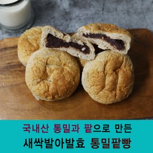 참농부들 국내산통밀빵 국산팥통밀빵 저칼로리 통곡물빵 천연발효빵 빵맛집 발아통밀 HACCP적용, 국내산통밀 팥빵(수입팥) 110g x 5개, 110g, 5개