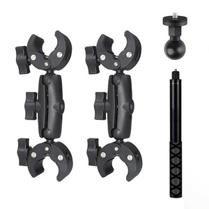 인스타360 X5 X4 X3 액션캠 모터바이크 설치 셀피스틱 클램프 세트 자전거 오토바이 고프로 오즈모