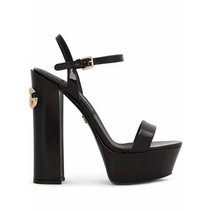 돌체앤가바나 케이라 플랫폼 샌들 145mm, Europe 38(KR 250), 블랙계열