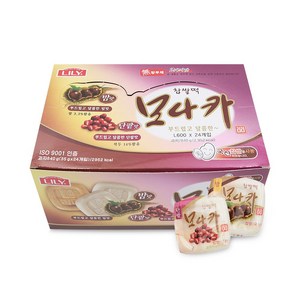 리리 찹쌀떡 모나카 밤맛 단팥맛 840g (35gx24개), 1개