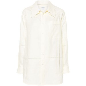 보테가 베네타 자수 리넨 셔츠