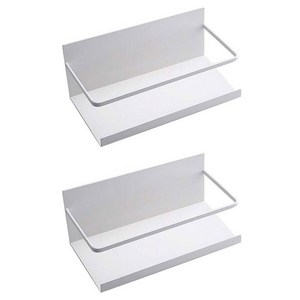 Qiaokao 냉장고 자석 선반, 24.5x12x9c..., 화이트, 2개