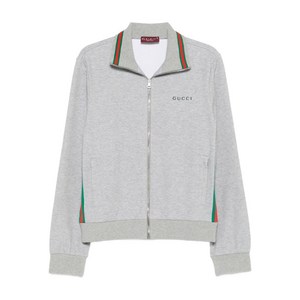 구찌 웹 스트라이프 코튼 재킷, 그레이계열, Standard M(KR 105)